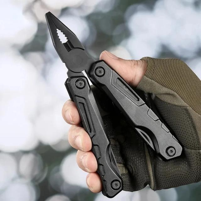Ferramenta Dobrável Multifuncional: Alicate, Lâmina e Multitools para Camping e Aventura