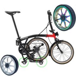 Push Wheel para bicicleta dobrável, roda fácil para Brompton, Birdwheel, birdy, easywheel, 82mm - Image 6