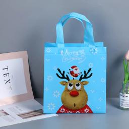 Sacos de embalagem de presente não tecidos decorações de natal doces sacos de moda grande capacidade sacola - Image 3