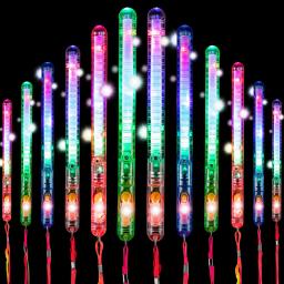 5pcs Piscando LED Wand Sticks Varinhas Brilhantes Cheer Wands Multicolor Light Up Wands Com Cordões Para Música Concerto Party Favor - Image 3