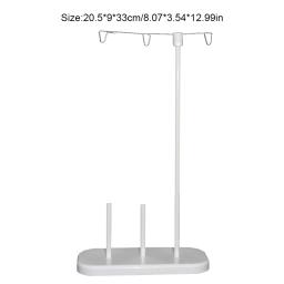 Suporte profissional do carretel da linha, organizador resistente ao desgaste do suporte, cremalheira de fio, gancho-tipo, suporte tipo plug-in, base estável - Image 3