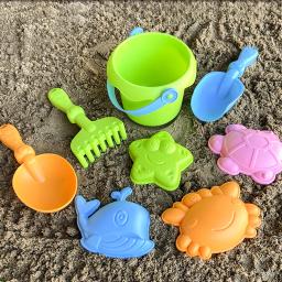 Conjunto de brinquedos de praia para crianças, bebê jogando em água e pá de areia, balde de praia, ferramenta de escavação de areia, balde de plástico, conjuntos de brinquedos de rega - Image 5