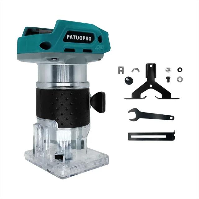 Aparador Elétrico Portátil para Madeira: Fresadora para Gravura e Ranhura com Bateria Makita 18V