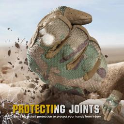 Luvas táticas antiderrapantes para homens, equipamento de proteção, tela sensível ao toque, esporte, escalada, paintball, tiro, caça, caminhada, ao ar livre, trabalho de bicicleta - Image 3