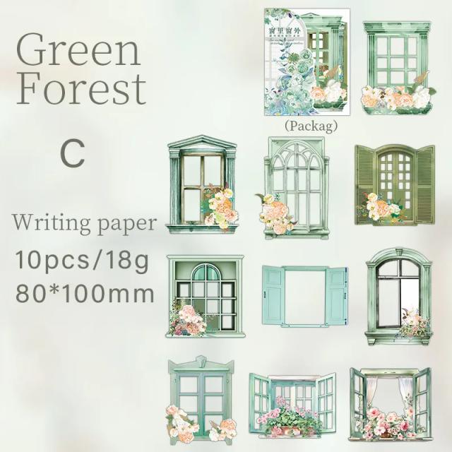 Flores Ocas para Journaling: 10 Peças de Papel para DIY, Álbum de Fotos e Scrapbooking