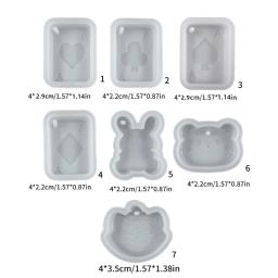 Diy moldes silicone diferentes formas pingente molde artesanato moldes artesanato suprimentos para diy fazer pingentes c1fc - Image 6