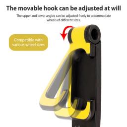 Suporte na parede para mtb e road bike, gancho dobrável para armazenamento, acessórios de ciclismo - Image 5