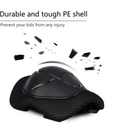 Conjunto de equipamentos de proteção para crianças, joelheiras e cotoveleiras com protetores de pulso, 3in 1 para patinação, ciclismo, bicicleta, scooter, criança pequena, 3-14 anos - Image 5