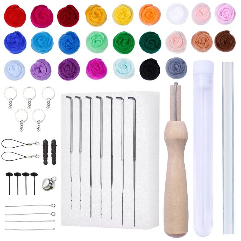 Iniciante Lã Felting Tool Kit com Almofada de Espuma para Artesanato DIY, Multi-Color Quilting Acessório, Sentiu Agulha - Image 1