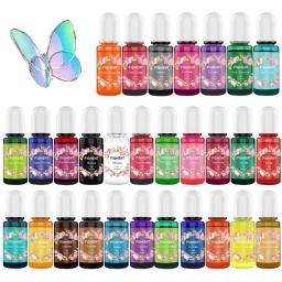 Pigmento epóxi 30 cores líquido epóxi resina uv corante transparente para resina uv coloração diy resina arte jóias fazendo ferramentas - Image 2