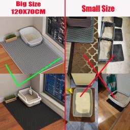 Anti-Slip dupla camada Cat Litter Mat, resistente ao desgaste, filtro impermeável, Pet Box Use Pad, Grande - Image 6