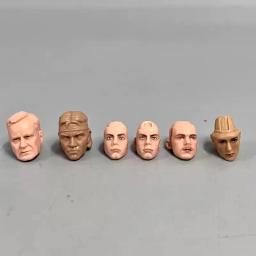 Clássico filmes personagens cabeça escultura modelo, vários estilos, soldado masculino, acessórios para 6 "figura de ação corpo, 1:12 escala - Image 3