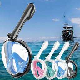 Máscara De Mergulho Profissional, Snorkel De Água Seca Completa, Conjunto De Óculos De Esportes, Equipamento De Natação De Mergulho, Mar Profundo - Image 1