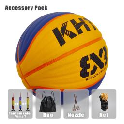 KHT-Match High Elasticity e Grip PU Basketball para mulheres e homens, Street Training Ball, tamanho 6, tamanho 7, 3X3 - Image 4
