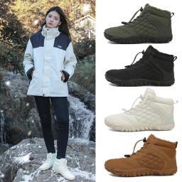 Botas de caminhada descalças de inverno para homens e mulheres, bota de neve quente com gota zero, botas de tornozelo com caixa de dedo largo, minimalista à prova d'água - Image 3