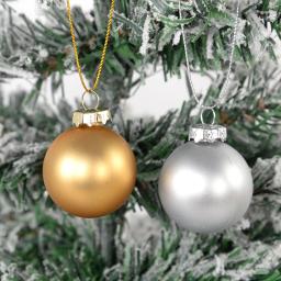 50/100 pçs redondo bolas de natal bonés bola de natal pendurado ornamentos tampa de metal removível pingentes de árvore de natal decoração de casa ano novo - Image 5