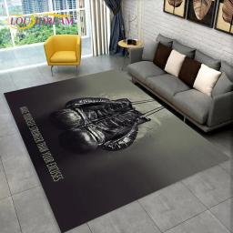 3D luvas de boxe boxer luta área tapete grande, tapete tapete para sala de estar quarto sofá capacho decoração, crianças antiderrapante tapete - Image 2