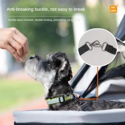 Carrinho de estimação dobrável de 4 rodas, cadeira de viagem para cães, corredor com cesta de armazenamento para cachorro e gato, suprimentos ao ar livre - Image 3