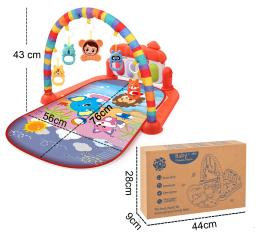 Multifuncional bebê atividade ginásio jogar esteira musical rack criança infantil quadro de fitness educacional rastejando tapete brinquedo crianças presente - Image 6