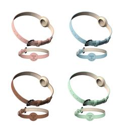 Coleira de couro personalizada para Pet, coleira anti-perdida para Airtag, rastreador de localização, estojo protetor para AirTag, design ajustável - Image 5