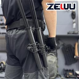 ZEWU-Tactical Seta Aljava, Suporte De Fibra De Carbono, Cinto Portátil, Correia, Caça, Tiro Com Arco Acessórios, 2 Tubos - Image 6