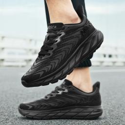 Sapatos esportivos de malha respirável para homens, tênis de corrida leve, sapatos casuais, novo, verão, 2024 - Image 3