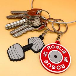 PVC Dumbbell Keychain para a chave do carro, Bulk Keyring, Série Sports, Basquete, Futebol, Acessórios, Presente de Natal, Presente Grátis, 1Pc - Image 5
