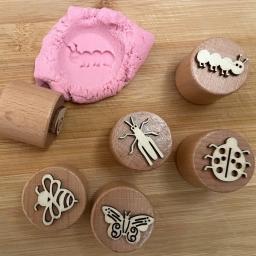 Ferramenta De Gravação De Cerâmica Para Argila De Polímero, Bloco De Textura De Inseto, Carimbo De Madeira, Artesanato De Cerâmica, Gravação De Madeira, Ferramentas De Modelagem, Suprimentos De DIY - Image 5