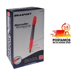 Kit 24 Canetas Marcador Permanente Ponta Fina Para Tecido Metal Plástico Brasfort - Image 5