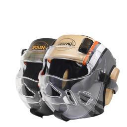 Capacete de Boxe com Máscara Plástica para Adultos e Crianças, MMA Muay Thai Kick Boxing, Capacete de Boxe com Máscara Plástica, MMA Muay Thai Kick Boxing, Sanda - Image 1