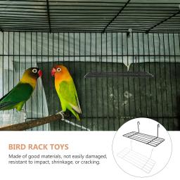 Bird Cage Plataforma De Parede, Parrot Playground, Bird Perch Shelf, Fornecimento de Acessórios, Descansando Stand, Metal Acessório, 2 Pcs - Image 6