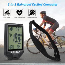 Lixada-XH-BC335-LCD Computador de Ciclismo com Sensor de Freqüência Cardíaca, Sem Fio, Multifuncional, Impermeável - Image 4