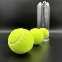Bolas de tênis de fibra química de alta elasticidade por atacado logotipo personalizado bola de padel de tênis de borracha profissional para treinamento - Image 5