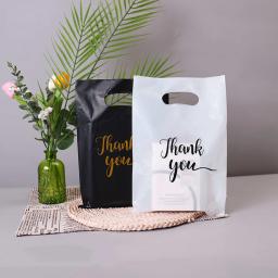 Obrigado Sacos De Presente De Plástico, Casamento, Aniversário, Convidado, Envoltório De Presente, Pequena Empresa, Doces, Pastry Store Packaging, 100 Pcs, 50 Pcs, 10Pcs - Image 5