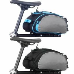13 litros mtb bicicleta traseiro rack transportadora saco tronco pannier ciclismo ao ar livre ombro bagagem 600d à prova dwaterproof água assento sacos de armazenamento - Image 3
