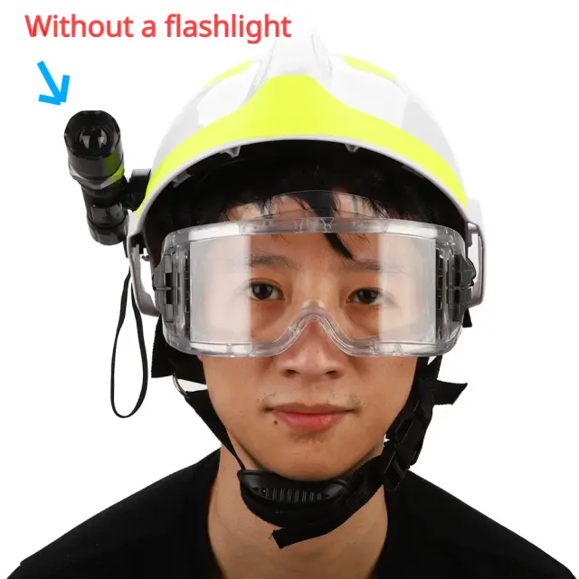 Capacete de Segurança para Bombeiros com Farol e Óculos de Proteção: Ideal para Resgate e Emergências Antimpacto