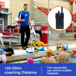 Natação artística equipamento de treinamento de natação sincronizada subaquática áudio treinando swimtalk 1 fone de ouvido 1 transmissor - Image 3