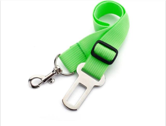 Cinto de Segurança Ajustável para Pets com Coleira de Chumbo de Nylon - Acessórios e Suprimentos de Viagem Seguros