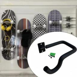 Cabide de parede para skate, ferramenta de exibição de parede para longboard, gancho de suspensão resistente de aço - Image 5