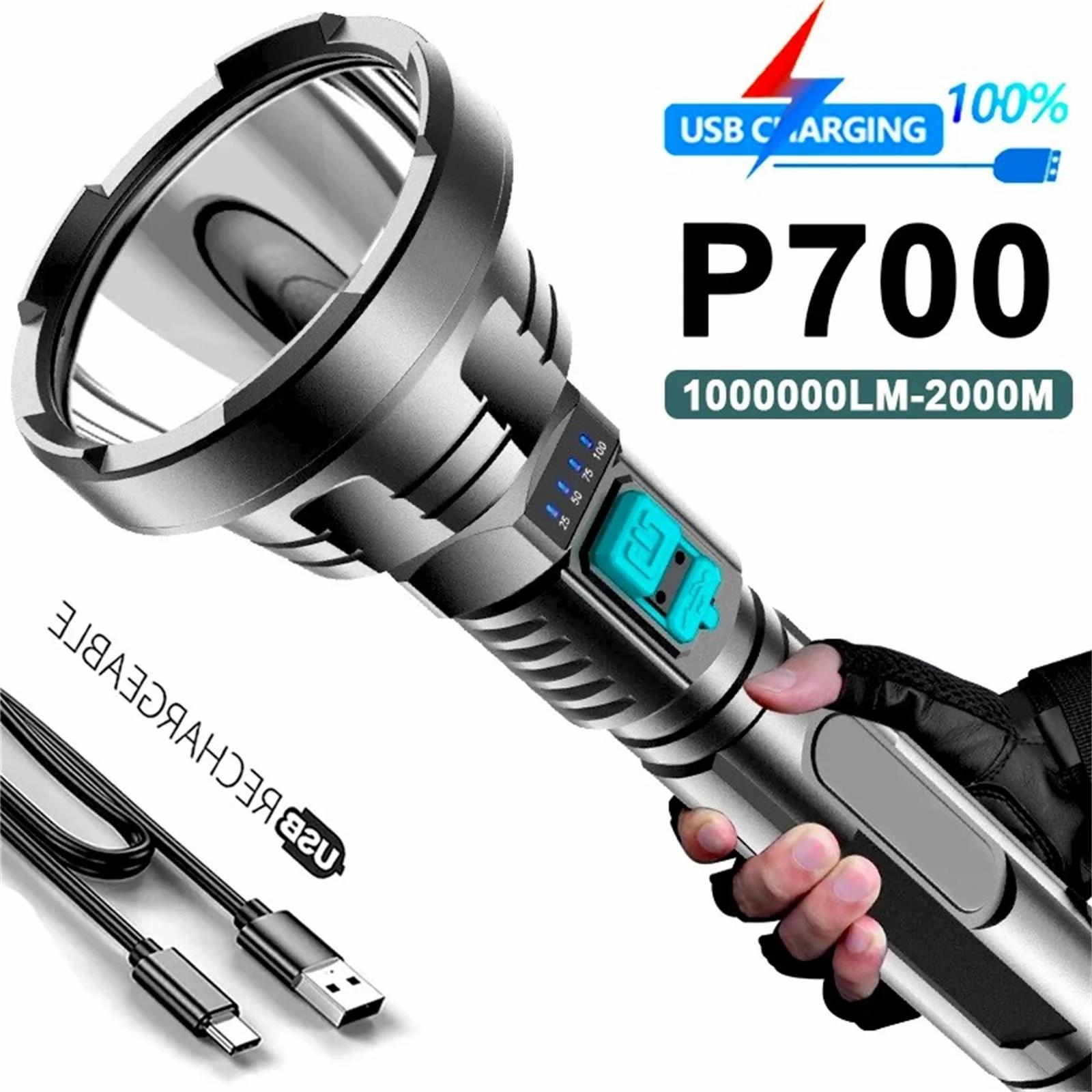 Lanterna led ao ar livre 100000lm recarregável à prova dwaterproof água de alta potência 1000m longo alcance acampamento luz tocha - Image 1