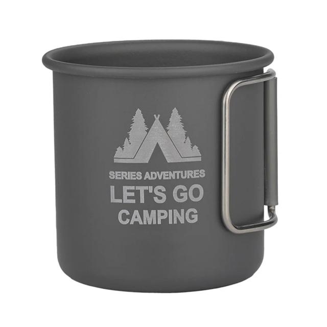 Caneca de Titânio para Acampamento: Utensílios Leves de Piquenique e Cozinha ao Ar Livre