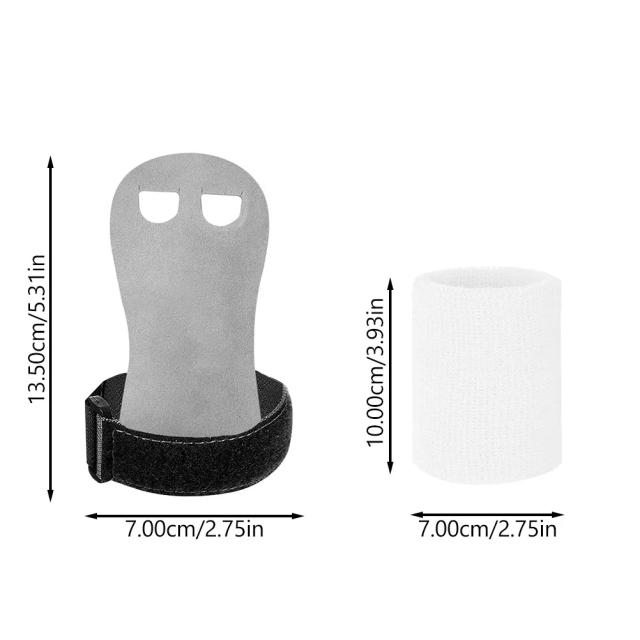 Conjunto de 4 Protetores de Pulso para Ginástica com Tiras de Treino e Suporte para Levantamento de Peso