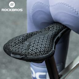 Rockbros capa de sela de ciclismo 3d choque antiderrapante design de partículas almofada de assento de bicicleta macio oco respirável acessórios de bicicleta - Image 5
