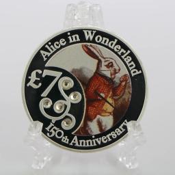 Moeda Comemorativa Alice no País das Maravilhas, Diamante, Medalha De Prata, Melhor Presente - Image 4