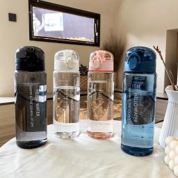 780ml garrafa de água com tampa de salto à prova de vazamento esportes drinkware cinta reutilizável portátil garrafa de água para crianças presente de fitness - Image 4