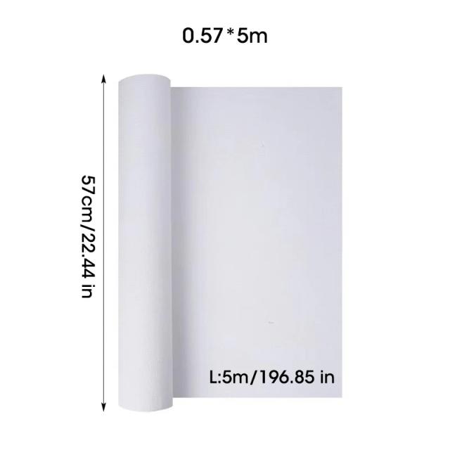 Rolo de Lona Branca para Pintura a Óleo e Acrílica - Tamanhos de 27cm a 57cm e 280g/㎡