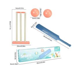 Multifuncional Kids Cricket Set, Jogando ao ar livre Bat Stump, Pai Filho Interativo Jogo de Esportes para Quintal - Image 6