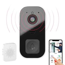 Mini campainha video sem fio inteligente, som variável, visão noturna infravermelha, Clear Picture Security - Image 2