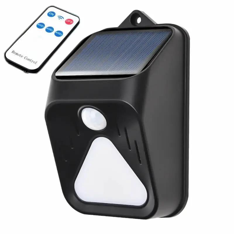 Luz de alarme movida a energia solar, à prova d'água, controle remoto, sensor de movimento, sirene, alarme estroboscópico, animal de estimação para casa, quintal, segurança ao ar livre - Image 1