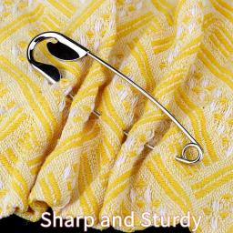 Alfinetes de segurança em aço inoxidável para fazer joias, alta qualidade, costura DIY, artesanato, lenço broche, novo, 12.8cm, 1pc - Image 3